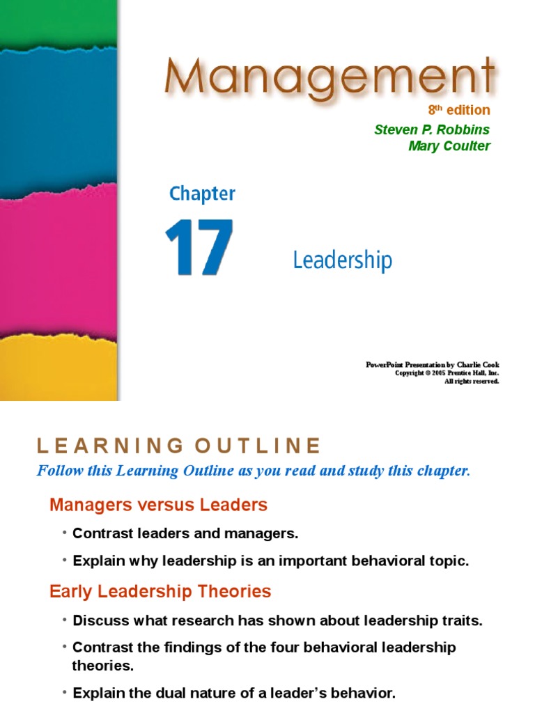 Management Robbins PPT17 Leadership Leadership & Mentoring