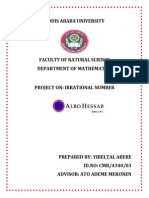 Yibeltal Irrational Numbers