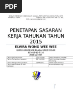 Sasaran Kerja Tahunan Guru SMKKM 2015