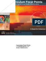 NCTM Focal Points of Math Curriculum