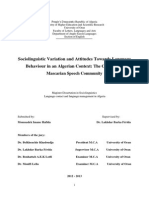 Thesis on Bilingualism