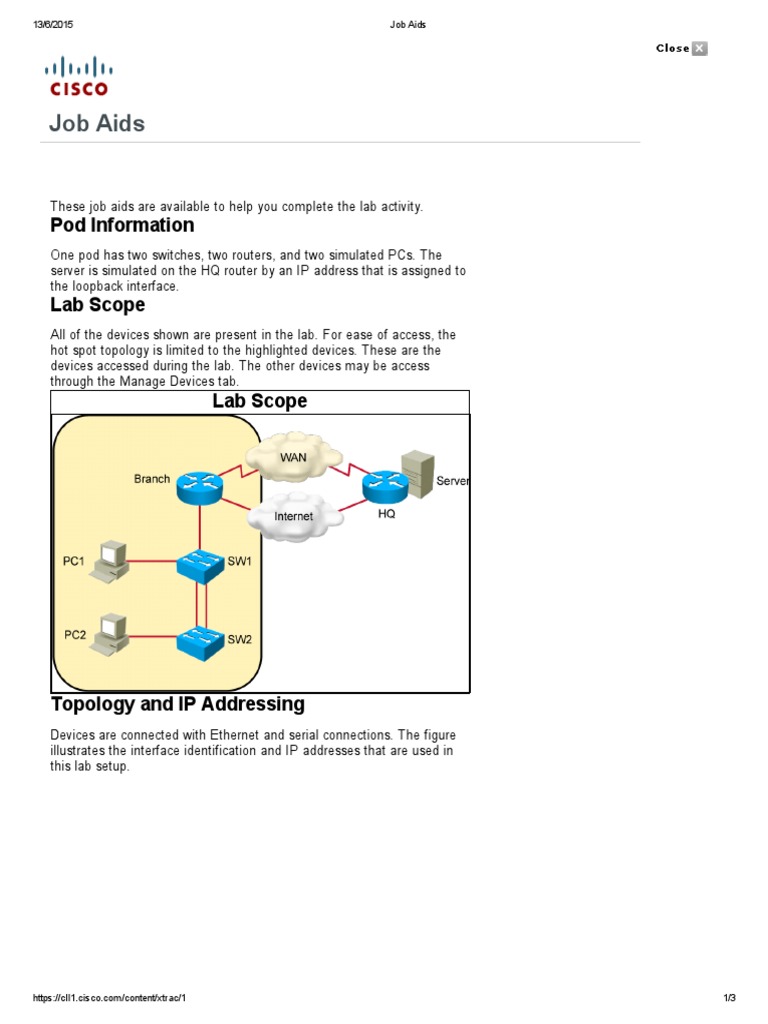 Job Aids: Pod Information | PDF | Technology & Engineering | Science ...