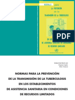 Normas Para La Prevencion de La Transmidion de La Tuberculosis