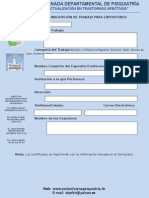 Formulario III Jornada Psiquiatria