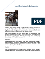 Sejarah dan Fungsi Pedati Tradisional | PDF