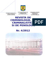 Revista de Criminalistica, Criminologie Si Penologie, Nr. 4/2012