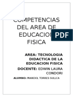 Competencias Del Area de Educacion Fisica