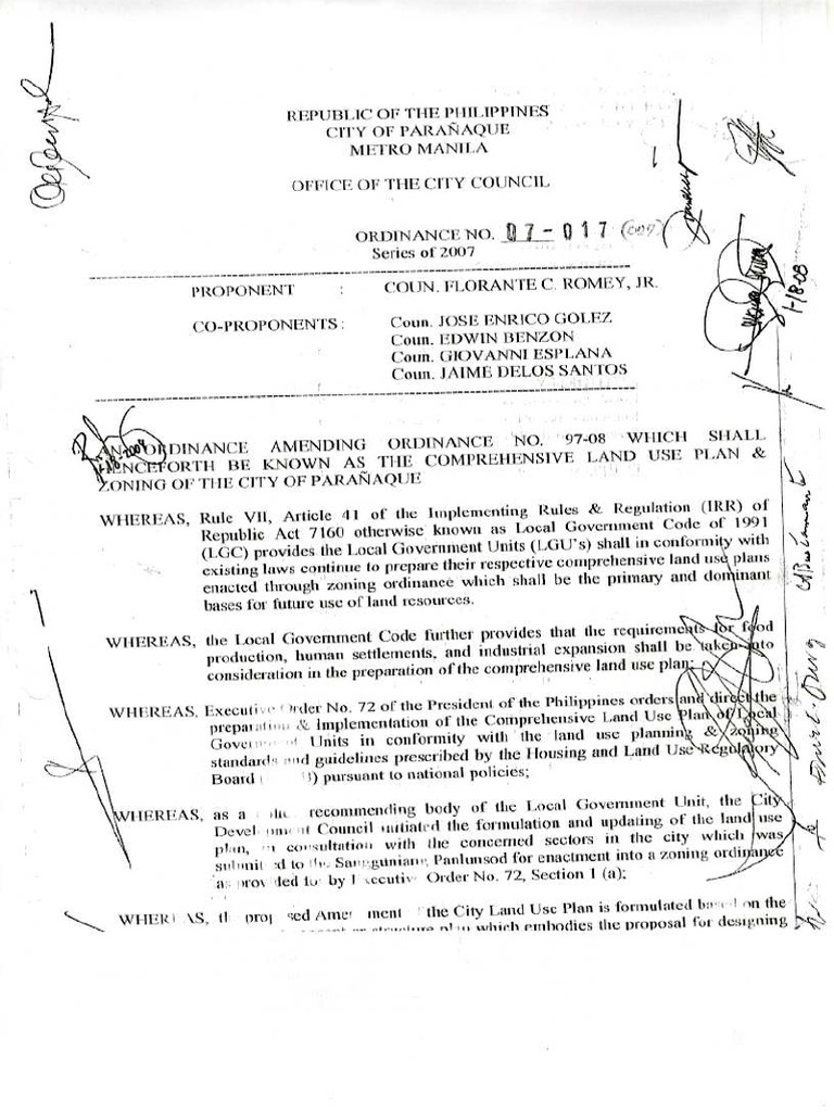 Zoning Ordinance 07027 PDF