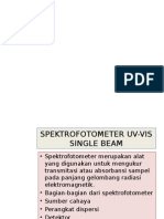 Spektrofotometer Uv Vis Ingle Beam
