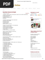 Exercícios Termos Da Oração _ Pré Vestibular Online