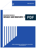 International Journal of Advance & Innovative Research Volume 2, Issue 1 (I) January - March 2015 - New ISSN: 2394-7780