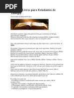 Dicas de Livros para Estudantes de Teologia.doc