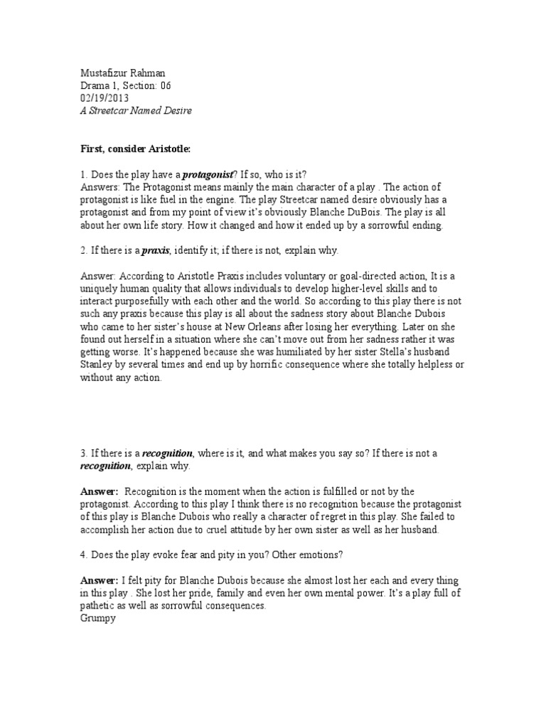 STREETCAR STUDY GUIDE QUIZLET visual data 2