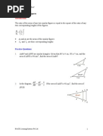 Areas of Similar Figures: Practice Questions