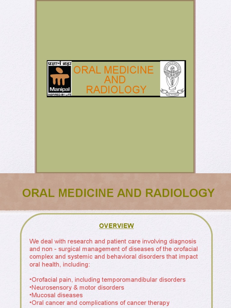 Oral Medicine AND Radiology | PDF