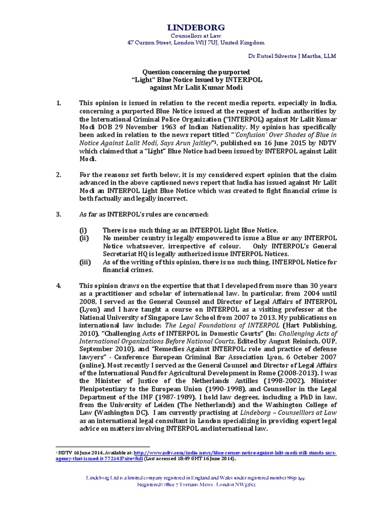 Misconceptions on INTERPOL Blue Notice | PDF | Crime & Violence | Crime ...