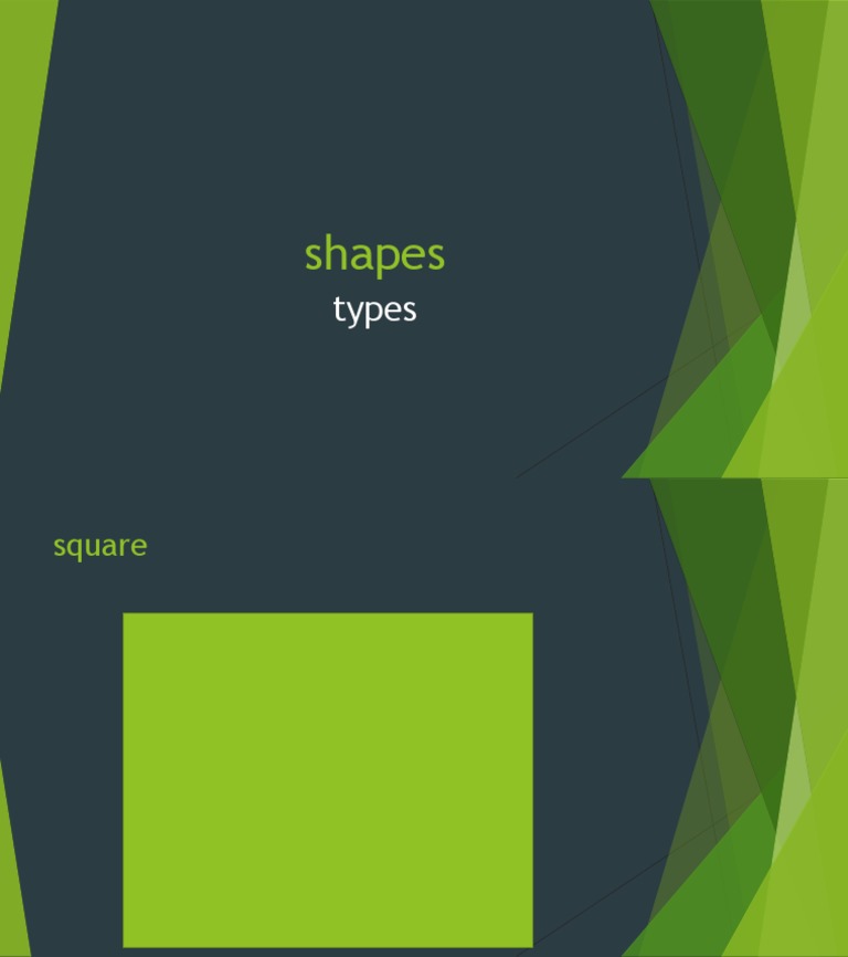 Types of Shapes: Squares Explained | PDF