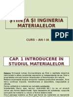 Cap 1 Introducere in Studiul Materialelor