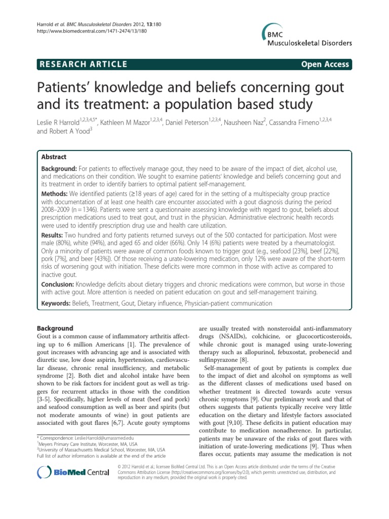 Jurnal Gout Gout Medical Diagnosis