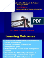 Lecture 1 - Overview of The Construction Industry