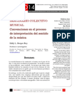 IMAGINARIO COLECTIVO MUSICAL Convenciones en El Proceso de Interpretación Del Sentido de La Música