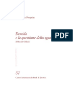 Derrida e La Questione Dello Sguardo Di Marcello Ghilardi