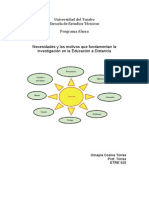 las necesidades y los motivos que fundamentan la investigación