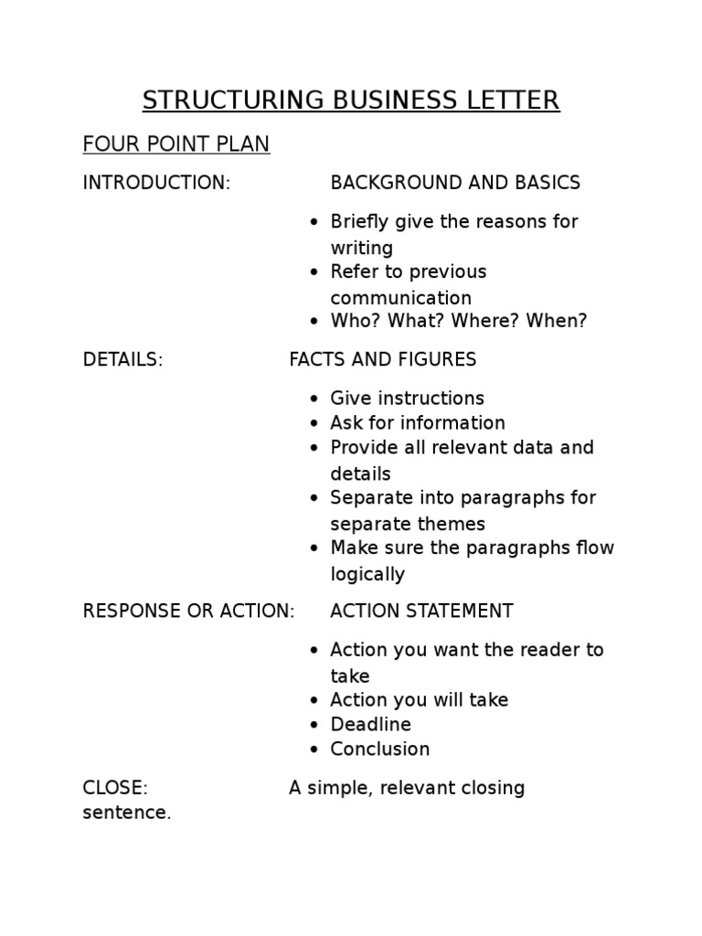 Business Letter Structure Guide | PDF | Board Of Directors | Government