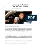 Argentina, Uruguay Declare Zero-Tolerance War On Drunk Drivers