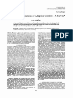 Theory and Applications of Adpative Control - A Survey