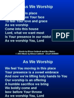 As We Worship (1)