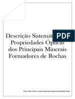 Propriedade Ópticas Dos Minerais