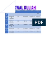 JADWAL KULIAH