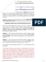 Apologia - Ensinando Onde Estão As Três Pessoas Distintas