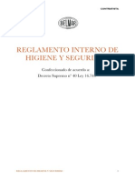 Reglamento de Higiene y Seguridad