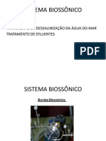 Sistema biossônico para dessalinização e tratamento de efluentes
