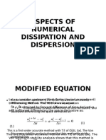 Aspects of Numerical Dissipation and Dispersion