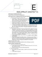 Enalaprilat (Vasotec IV) : Routes of Administration Methods For Iv Administration and Dosage