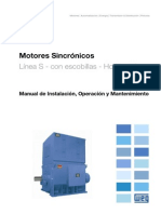 WEG Motores Sincronos Con Escobillas 11588779 Manual Espanol