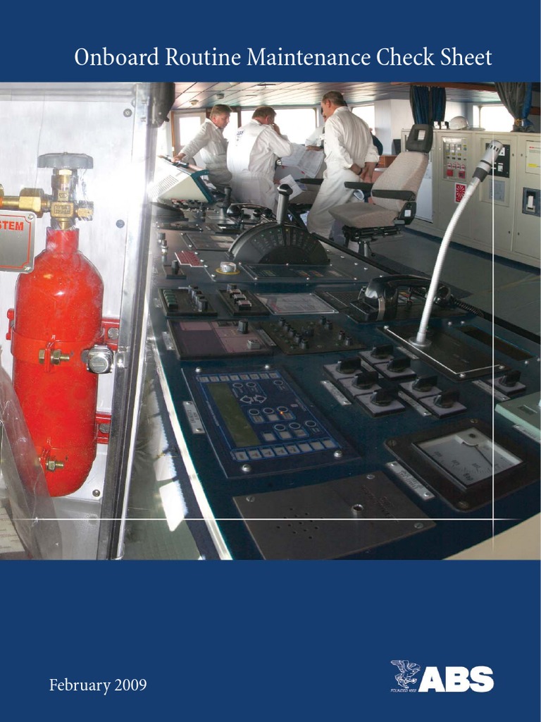 Maint Checklist Onboard Ships | PDF | Compass | Ships