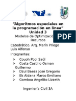 Algoritmos especiales para problemas de transporte y asignación