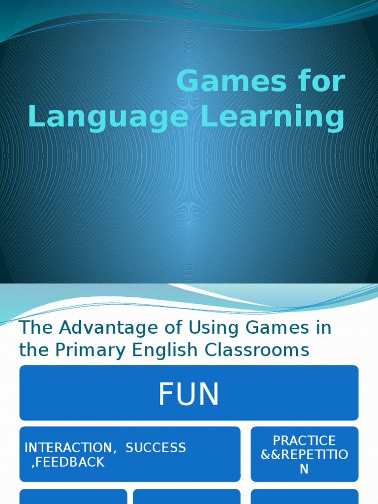 Games For Language Learning PDF