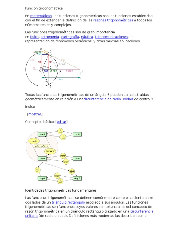 Función trigonométrica