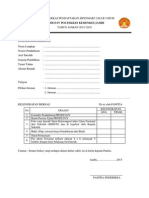 Form Cek List Berkas Pendaftaran Sipenmaru Prodi D-IV 2015