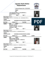 Evergreen Park Arrests June 26 To July 29, 2015