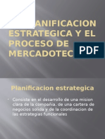 Capitulo #2 Planificacion Estrategica y El Proceso de Mercadotecnia