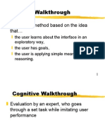 CMT4240 - Cognitive Walkthrough