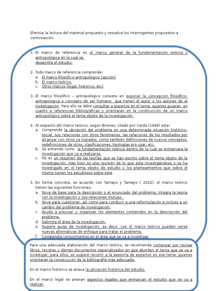 Marco de Referencia en Investigación 2020 | PDF | Teoría | Antropología