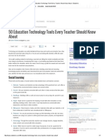 50 Education Technology Tools Every Teacher Should Know About - Edudemic