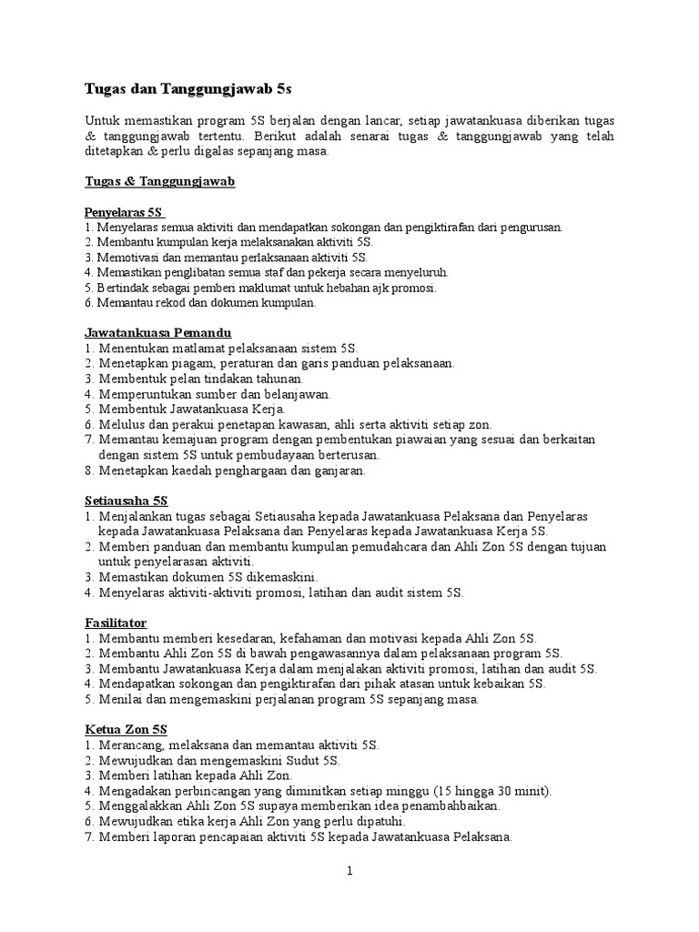 Spesifikasi Tugas 5s Pdf